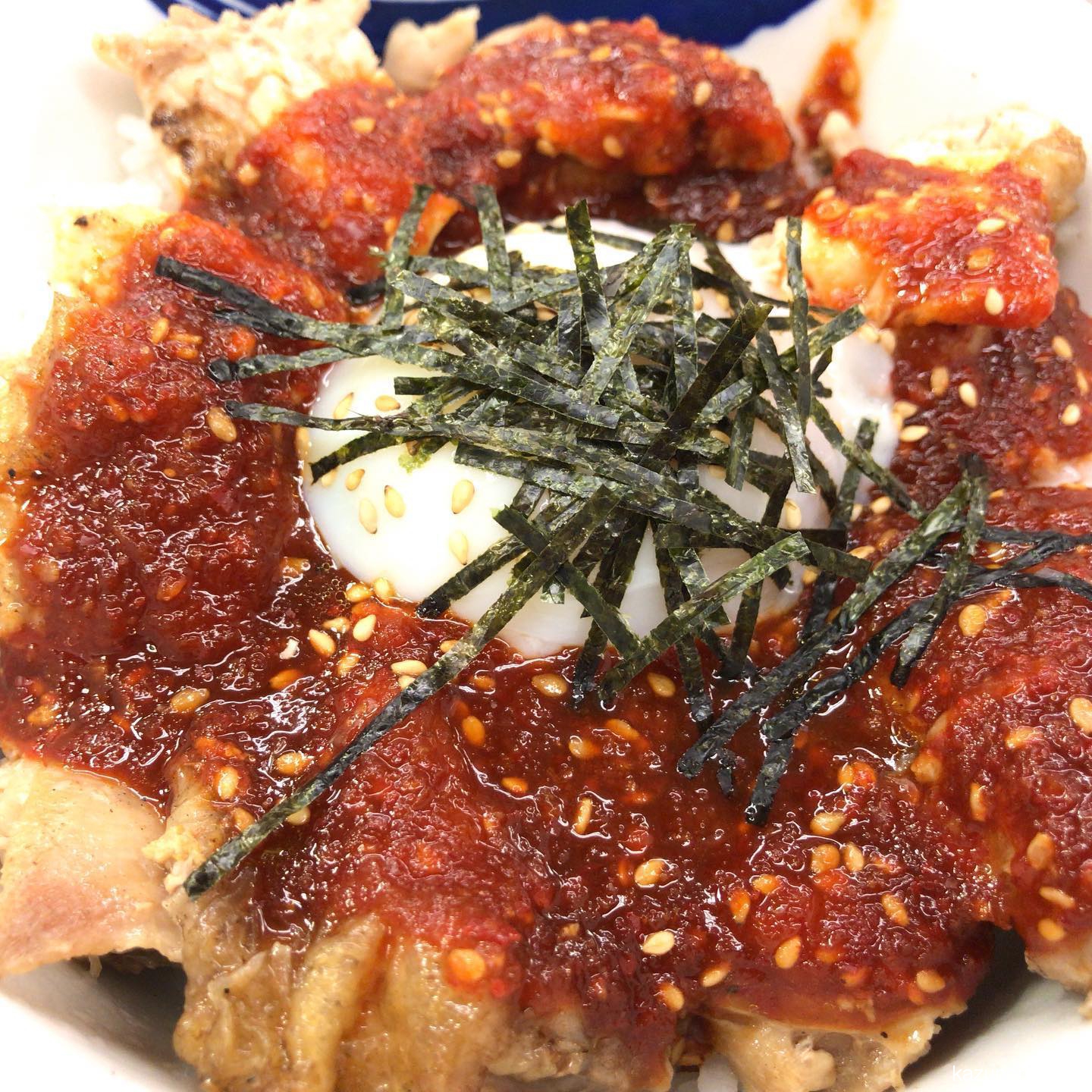 #トロたまチキ丼 #松屋