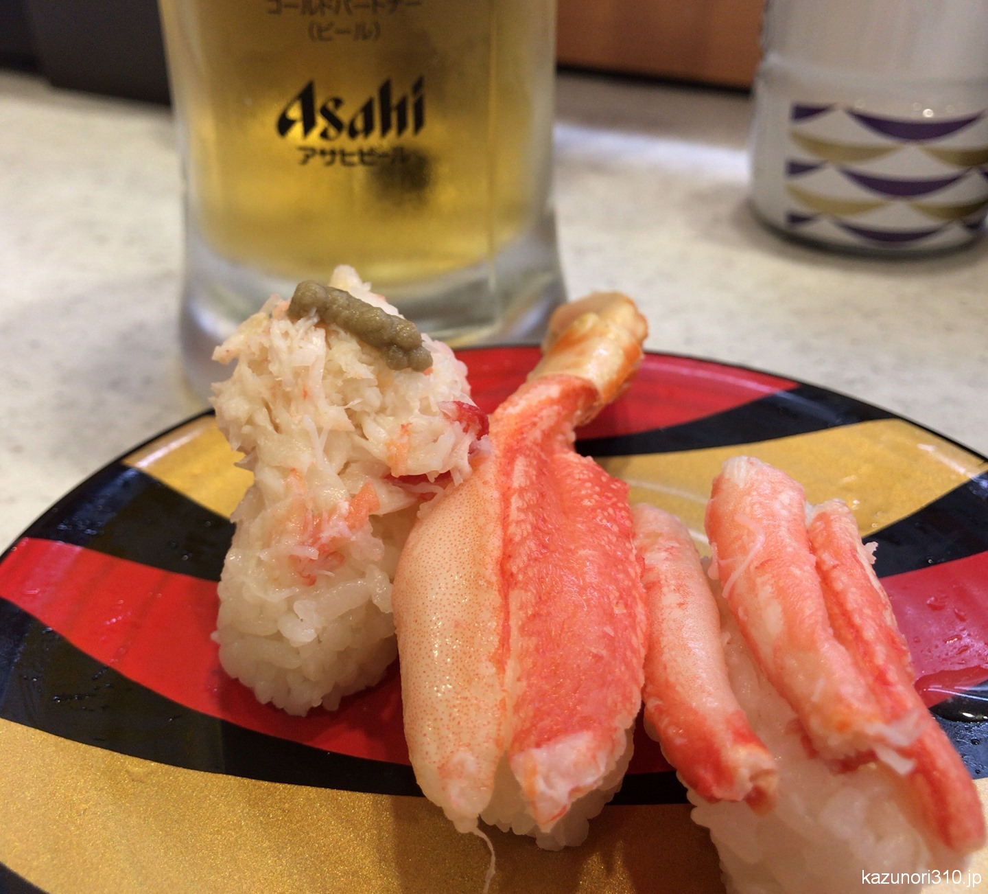 #本ずわい蟹のざんまい盛り #かっぱ寿司
