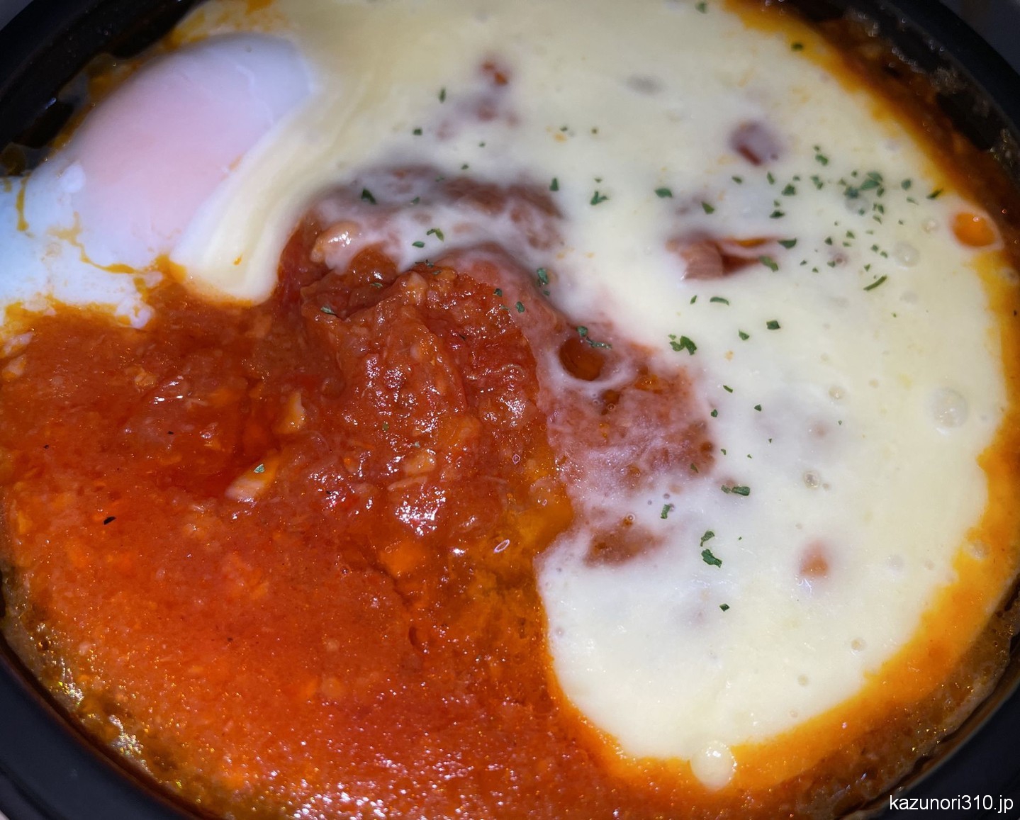 #たっぷりソースのチーズうまトマハンバーグ #松屋